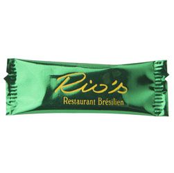 Chocolat en Flowpack au Lait 4g personnalisé RIO'S